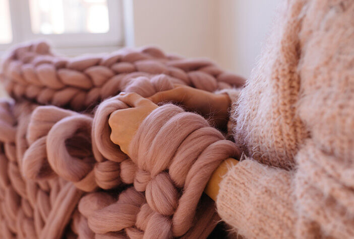 Armstricken Schritt 1
